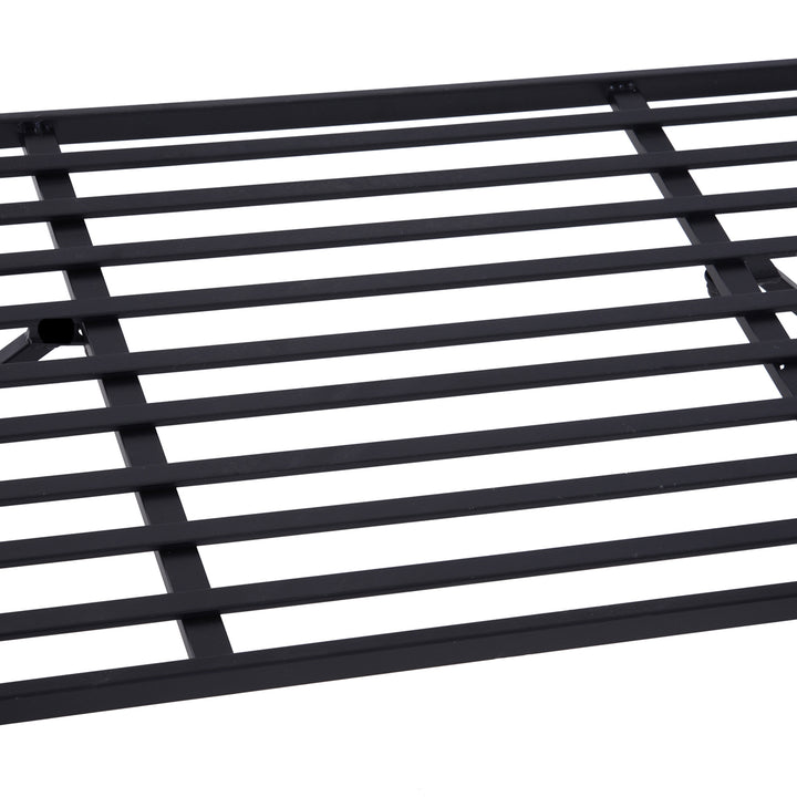 MCL Garden Metal Arch Bench Outdoor Patio Rose Trellis Arbour Pergola for Climbing Plant Antique Style 2-Seater Chair, Black