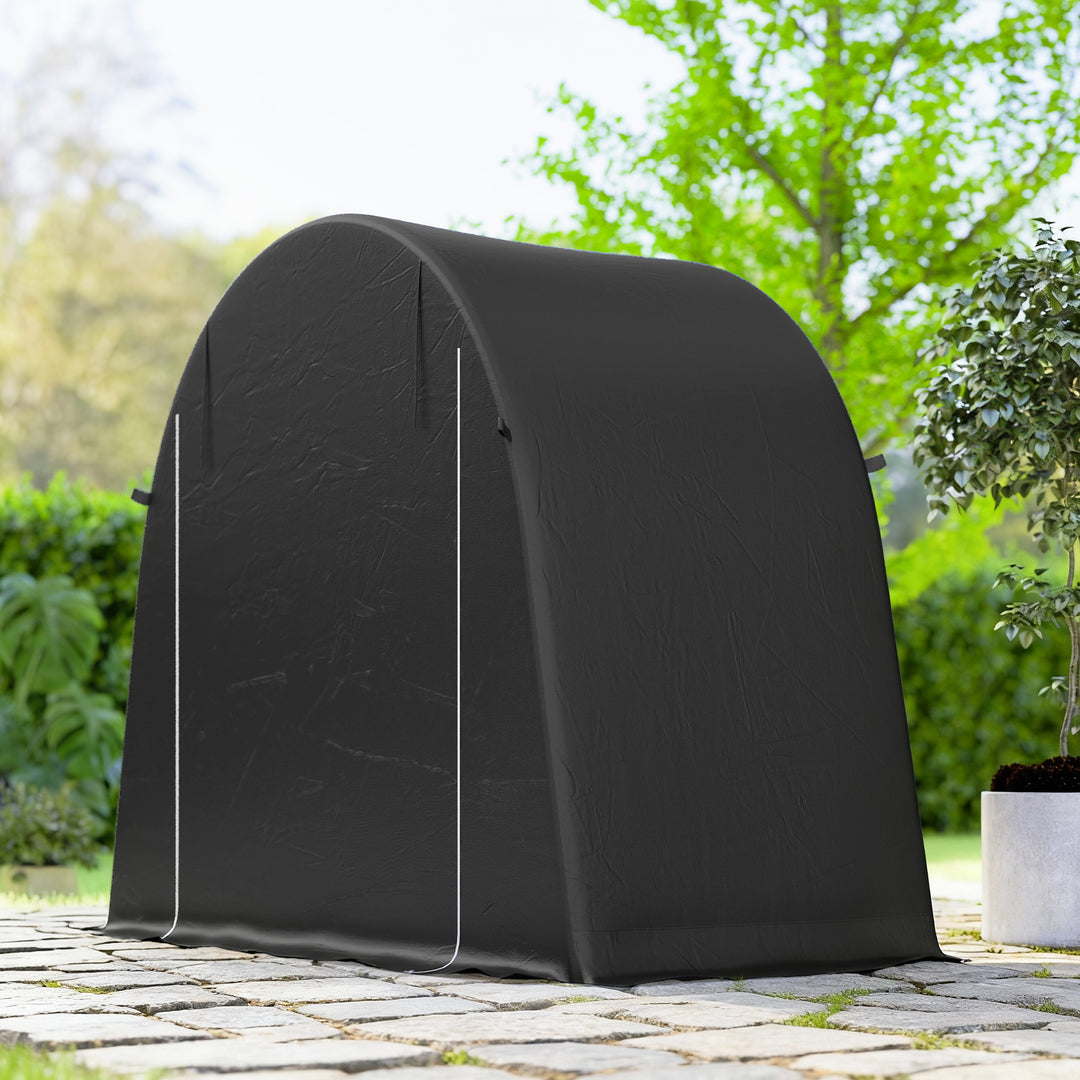 8 x 4 ft Garden Storage Tent, Waterproof Bike Tent with Roll-up Zipper Door and Galvanised Metal Frame