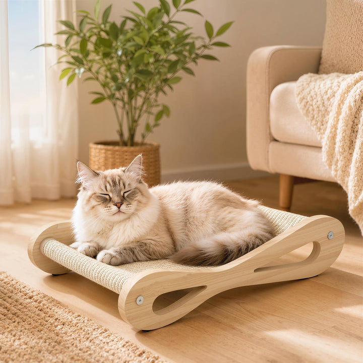 2 in 1 Sisal Cat Scratcher Bed Cat Scratching Board and Lounger 60 x 3