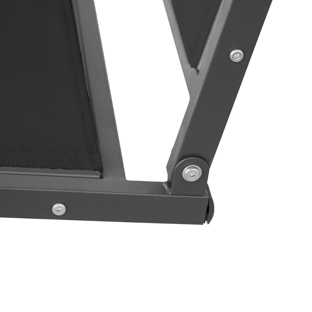 MCL Three-Seater Garden Swing Chair, with Canopy - Black