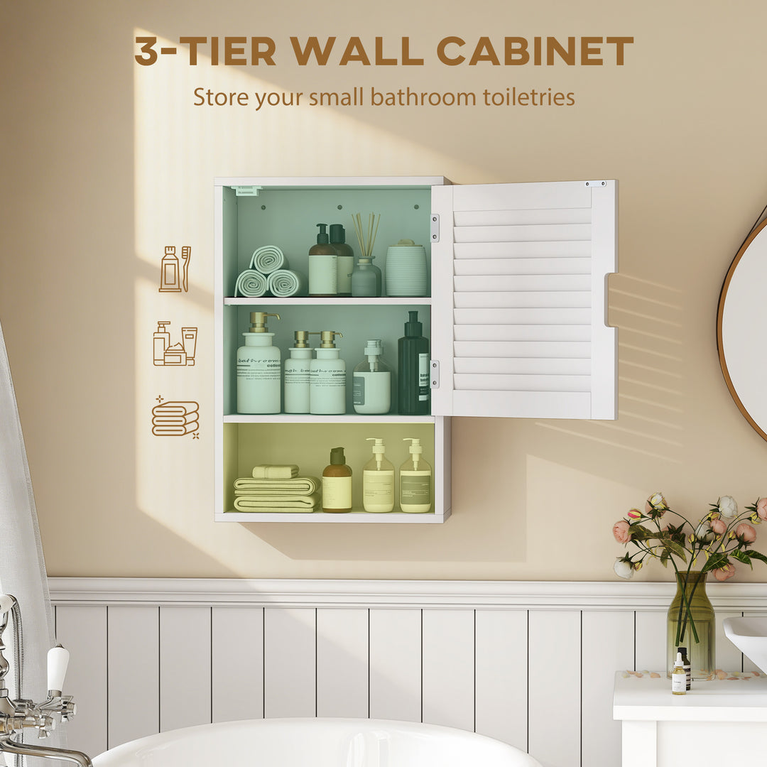 Bathroom Cabinet, Wall Mounted Storage Cabinet with Adjustable Shelves