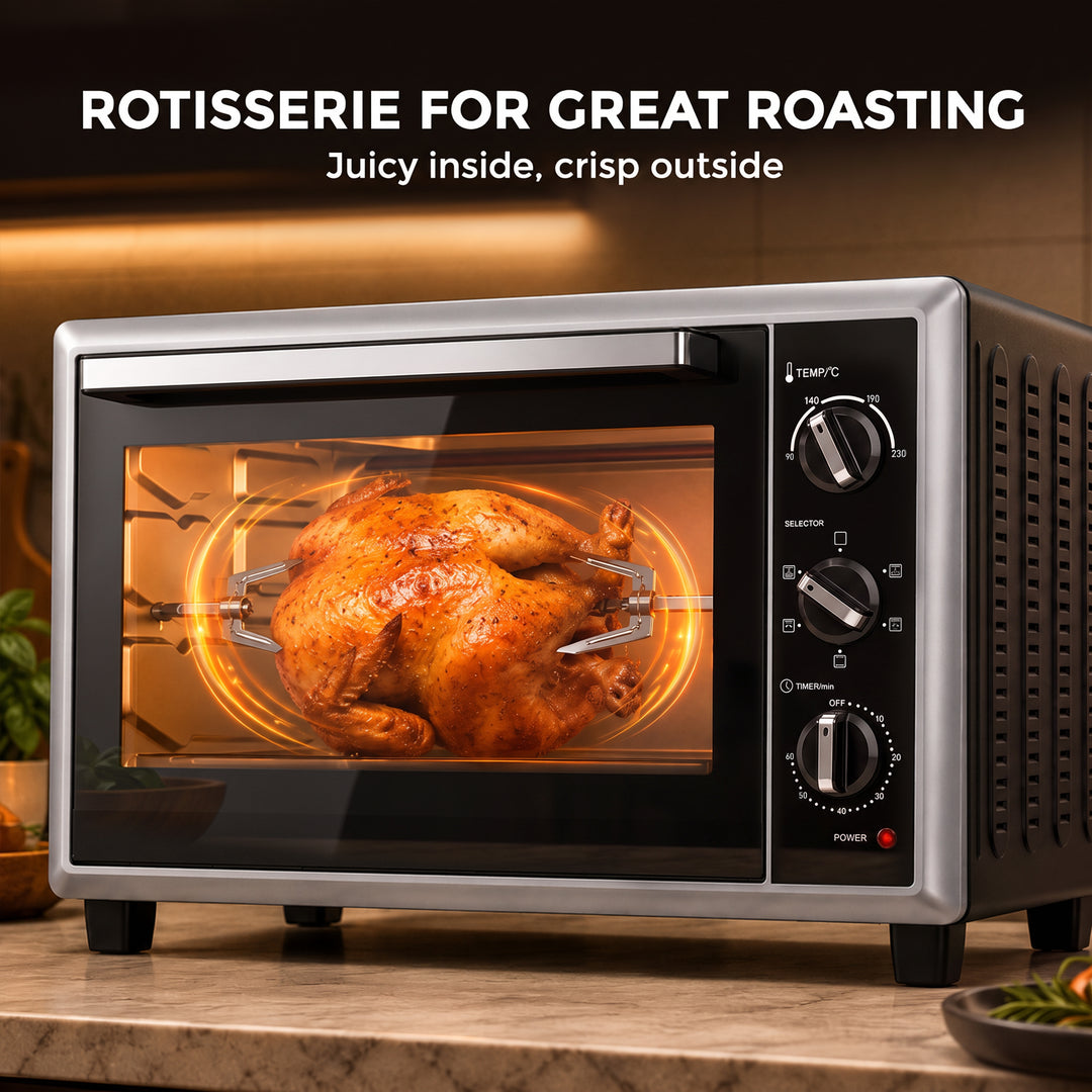 46L Mini Oven with Convection with Rotisserie, 90–230°C Adjustable - view 6