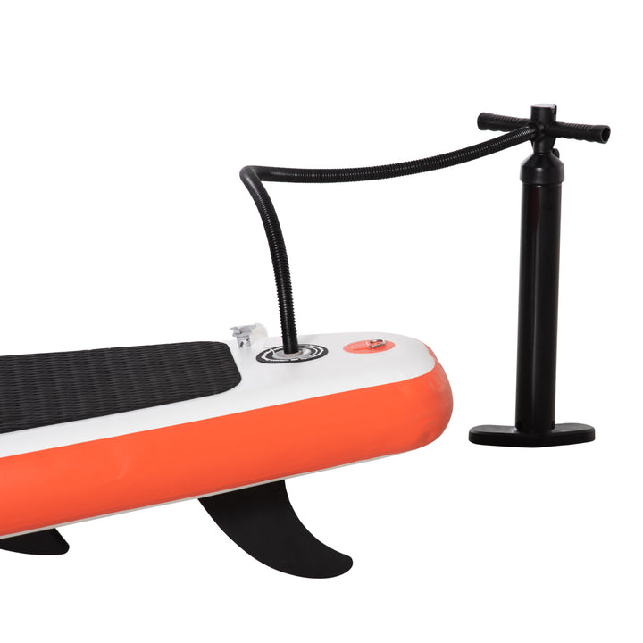 10'6" x 30" x 6" Inflatable Stand Up Paddle Board, Non-Slip Deck Board with Adj Paddle, ISUP Accessories and Carry Bag, for Youth Adults Beginner, White