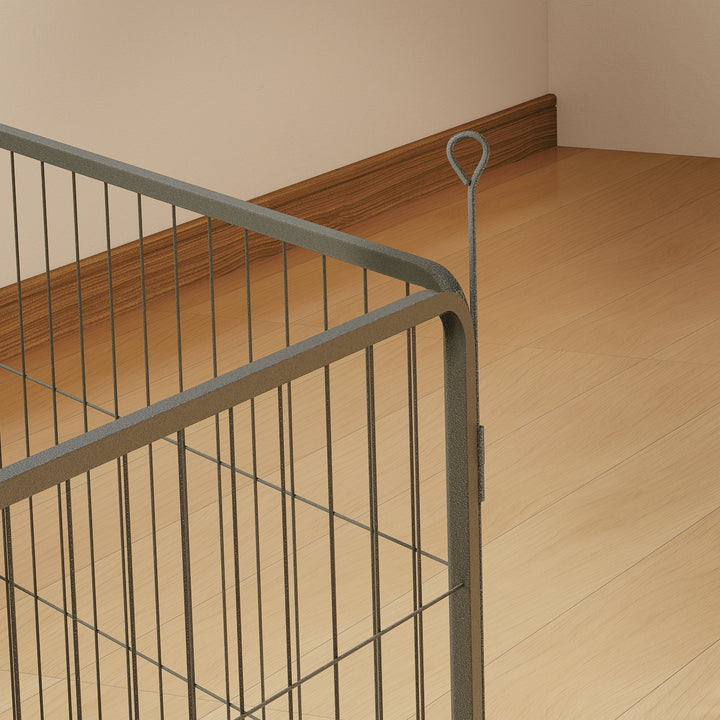 2 Piece Dog Pen Expansion Pack for 60cm High Pet Playpen with 3 Stakes, for Small Dogs