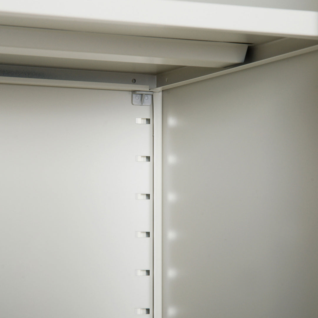MCL Lockable Filing Cabinet Tall Adjustable Shelf Large Office Storage for Office Use, White