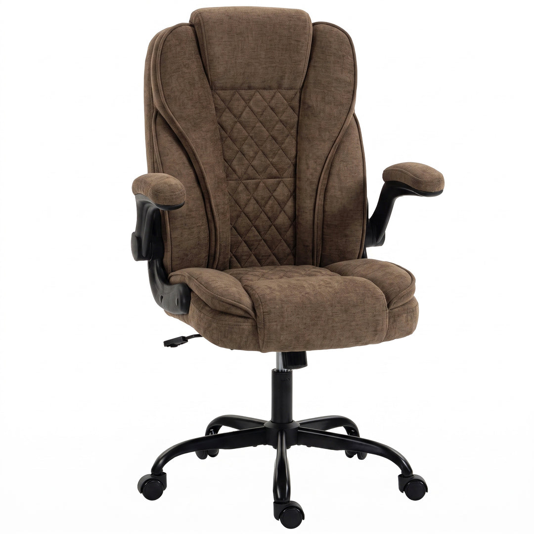Office Chair, Ergonomic Desk Chair with Flip-up Armrest, Pocket Spring