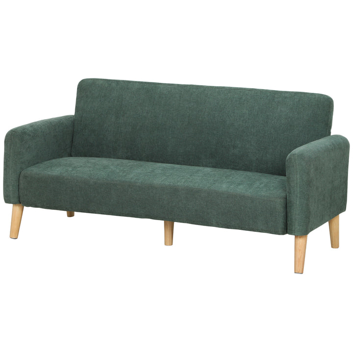 2 Seater Sofa, Velvet Small Couch with 20cm Thick Padding, Wide and - Dark Green