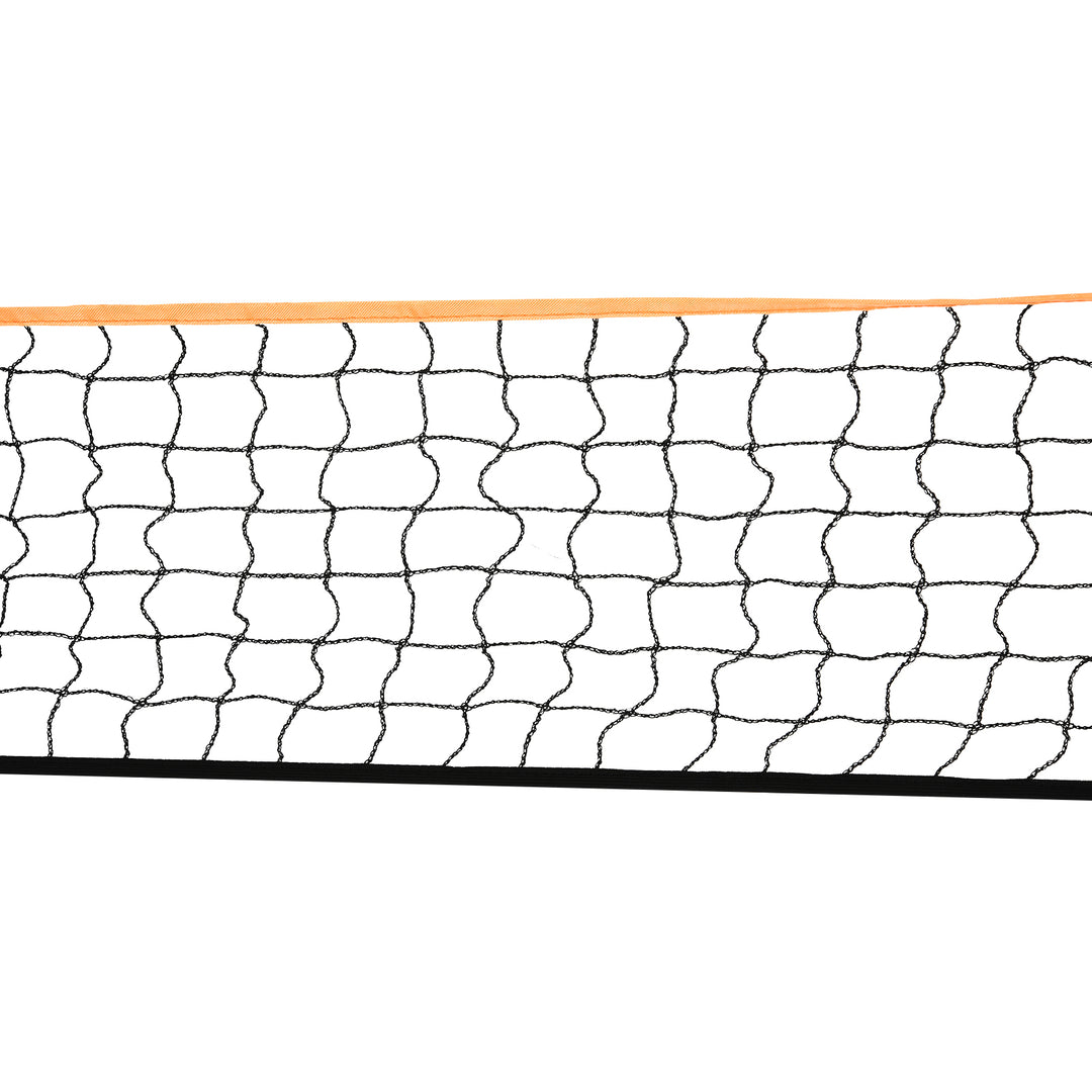 2.8m Portable Folding Badminton Net Set with 4 Badminton Rackets and 2 Nylon Shuttlecocks, for Adults Kids Indoor Outdoor Exercise Training