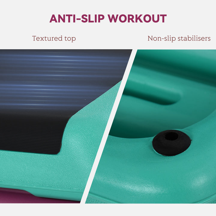 3-Level Aerobic Step 10/15/20cm Steppers for Exercise Workout w/ Non-Slip Top Compact Stepper Home Office Indoor Outdoor Fitness Equipment