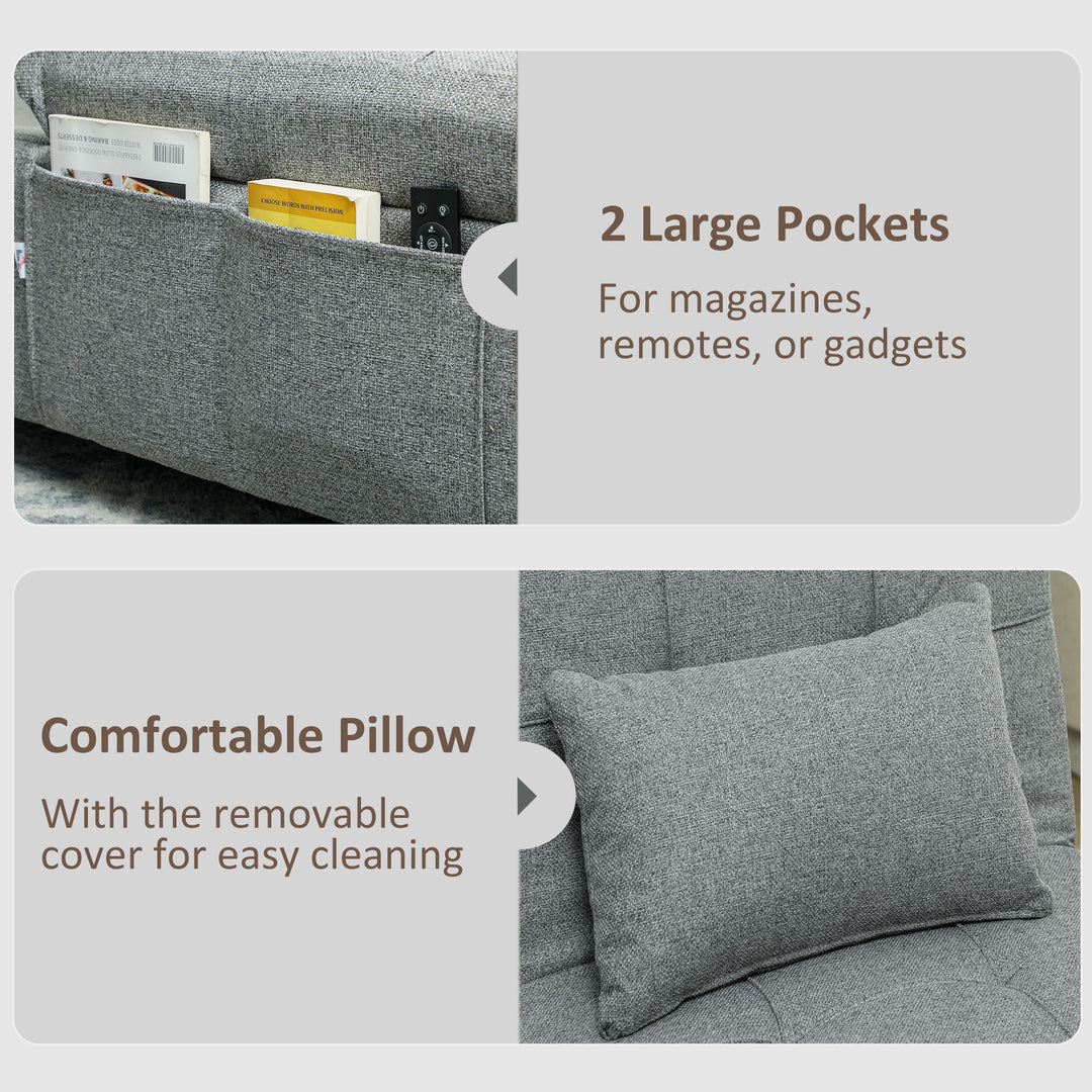 Four-In-One Single Sleeper Chair - Dark Grey
