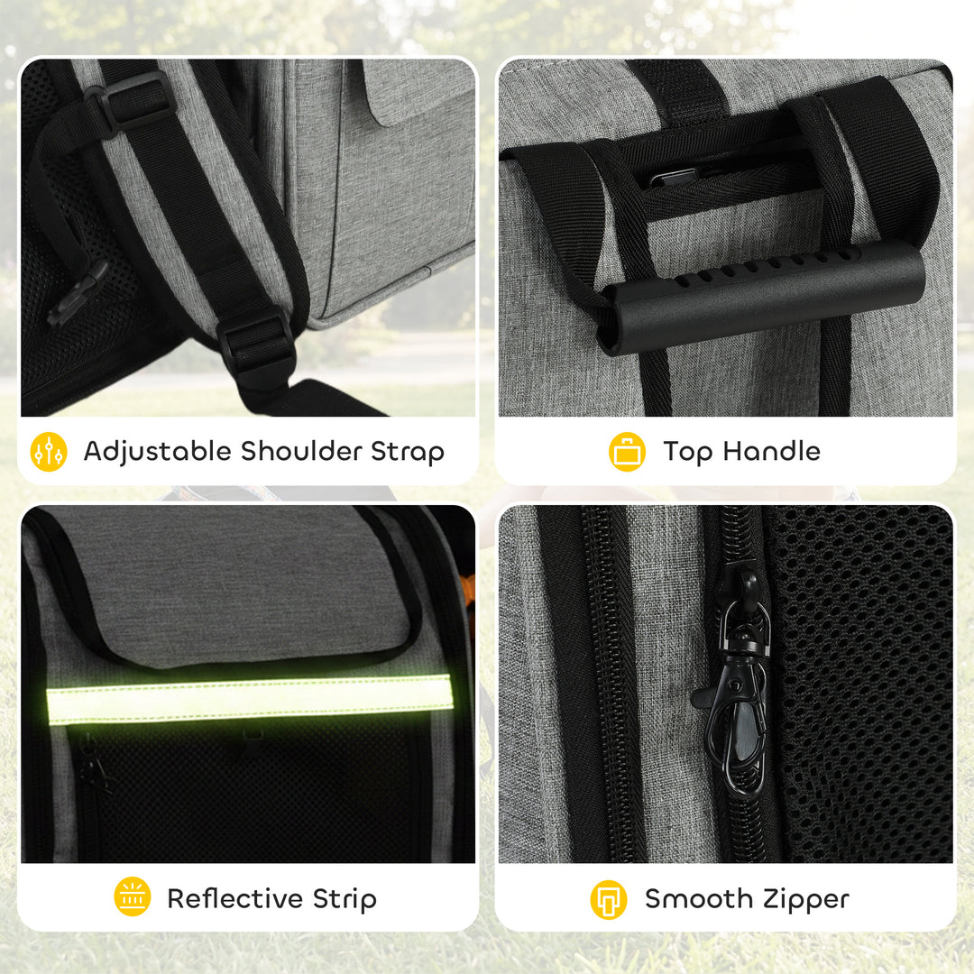Dog Carrier Backpack Expandable, Breathable Pet Carrier Bag for Small 