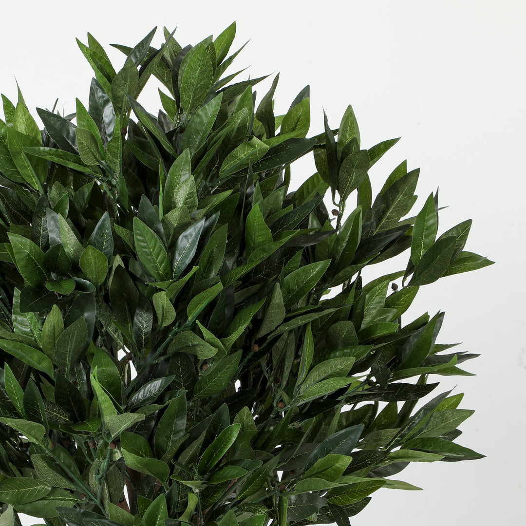 Realistic Lush Topiary Ball Tree, Artificial Bay Laurel Topiary Trees 