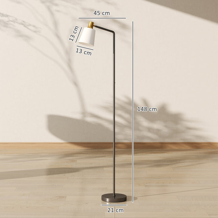 Floor Lamp with 350° Rotatable Head, Modern Standing Lamp with 3000K/4000K/6500K Colour Temperatures for Living Room Bedroom Office