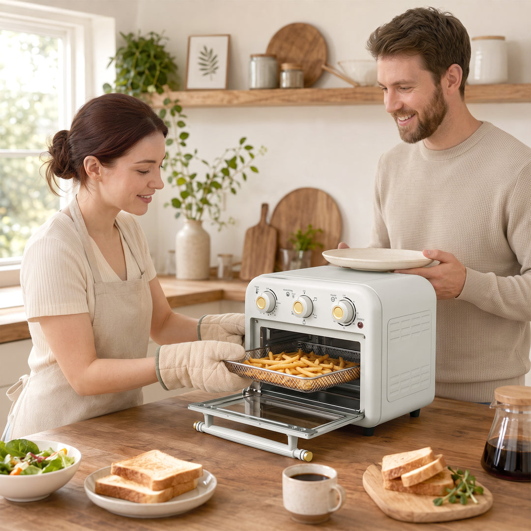 Air Fryer Toaster Oven, Convection Countertop Oven, with Adjustable Te