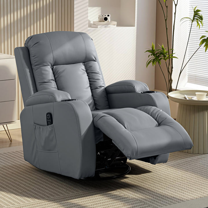 Massage Recliner Armchair, PU Leather Recliner Chair