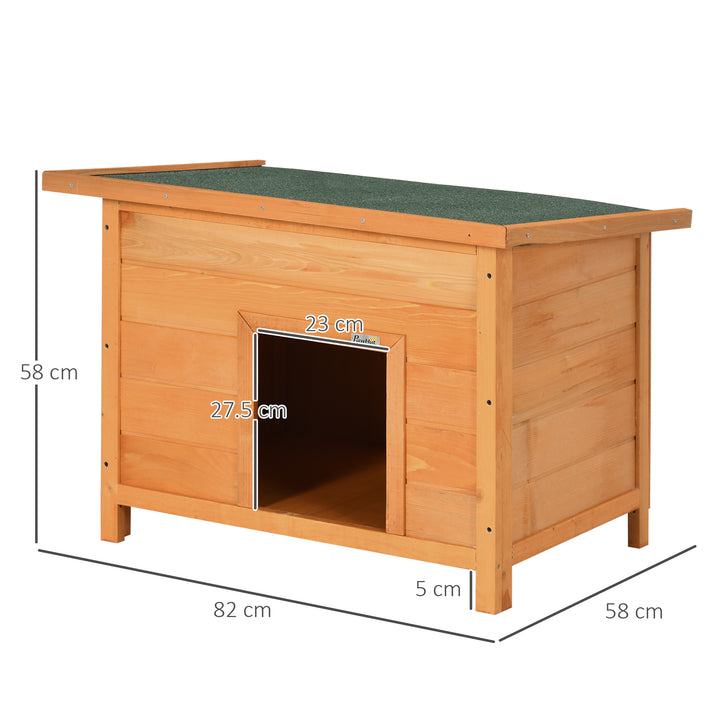 MCL Wooden Dog Kennel Elevated Dog Pet House w/ Open Top 82W x 58D x 58H cm