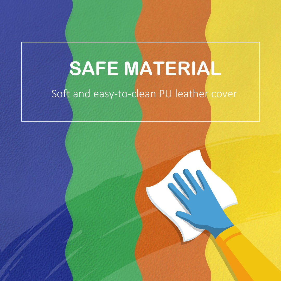 MCL Soft Play Set, 7 Piece Foam Blocks, Toddler Climb and Crawl Activity Set for 1-3 Years, Soft Play Equipment for Building and Stacking, Educational Play, Red