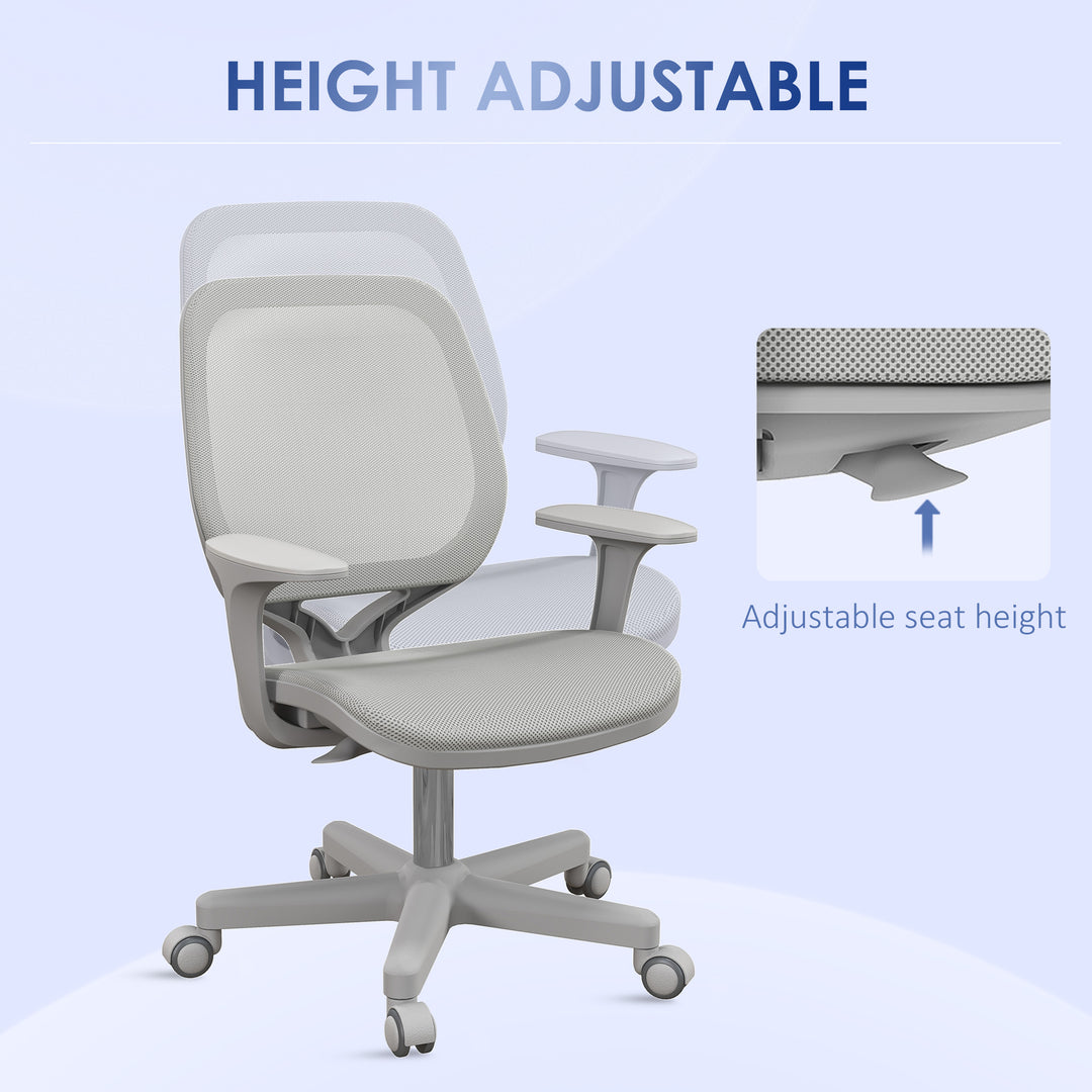 44-56cm Mesh Back Office Chair - Grey