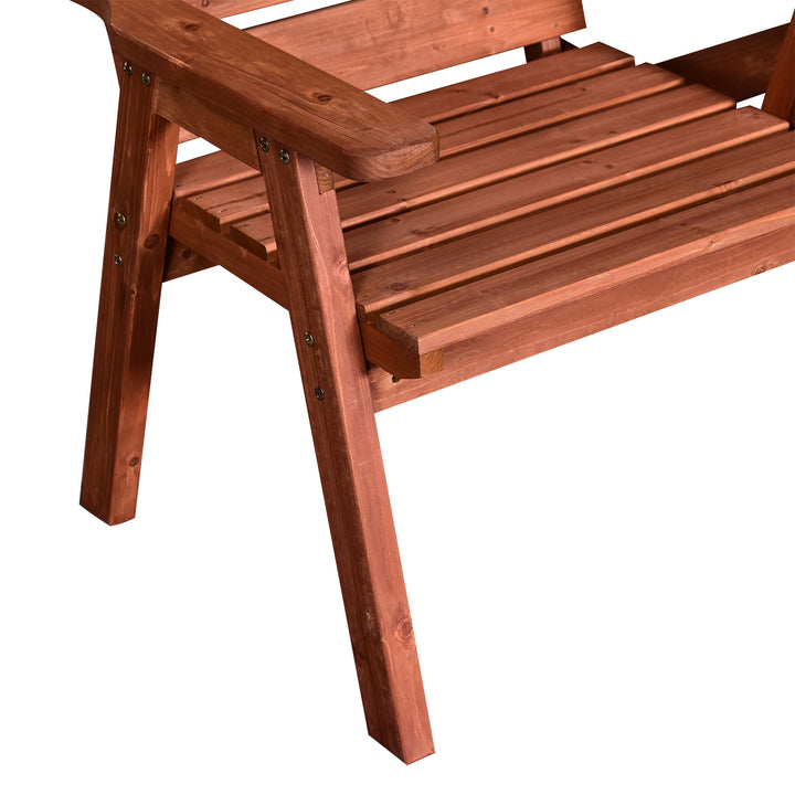 MCL Fir Wood Convertible 2 to 3 Seater Outdoor Garden Bench Wood Tone
