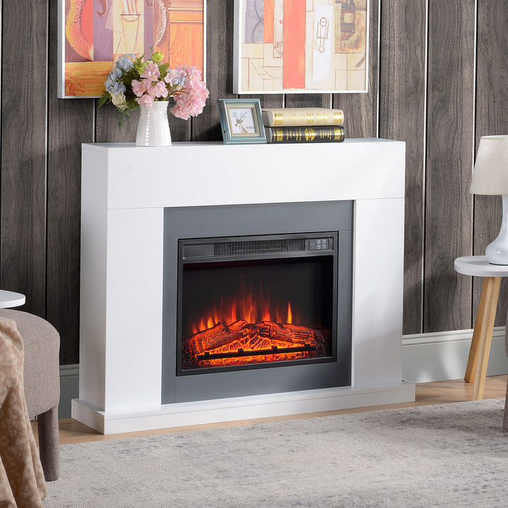 44" Electric Fireplace Suite with Remote Control, 2000W Freestanding F