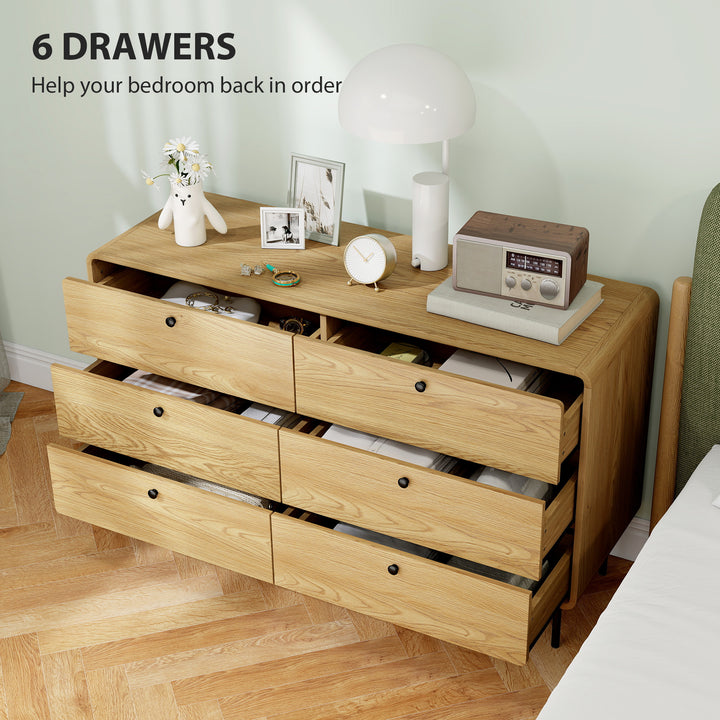 Chest of Drawers, 6 Drawer Dresser