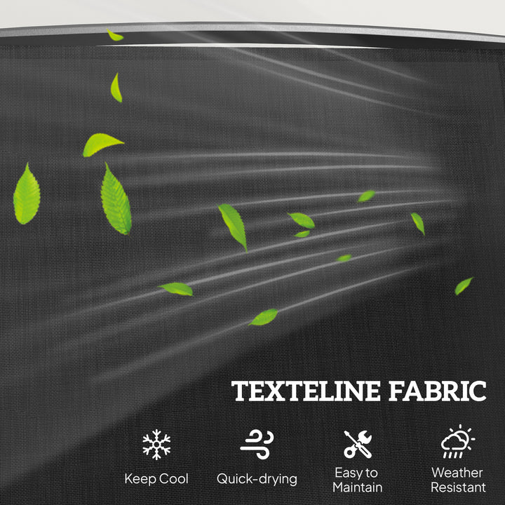 MCL Gliding Jack and Jill Seat, with Glass-Top Table - Black