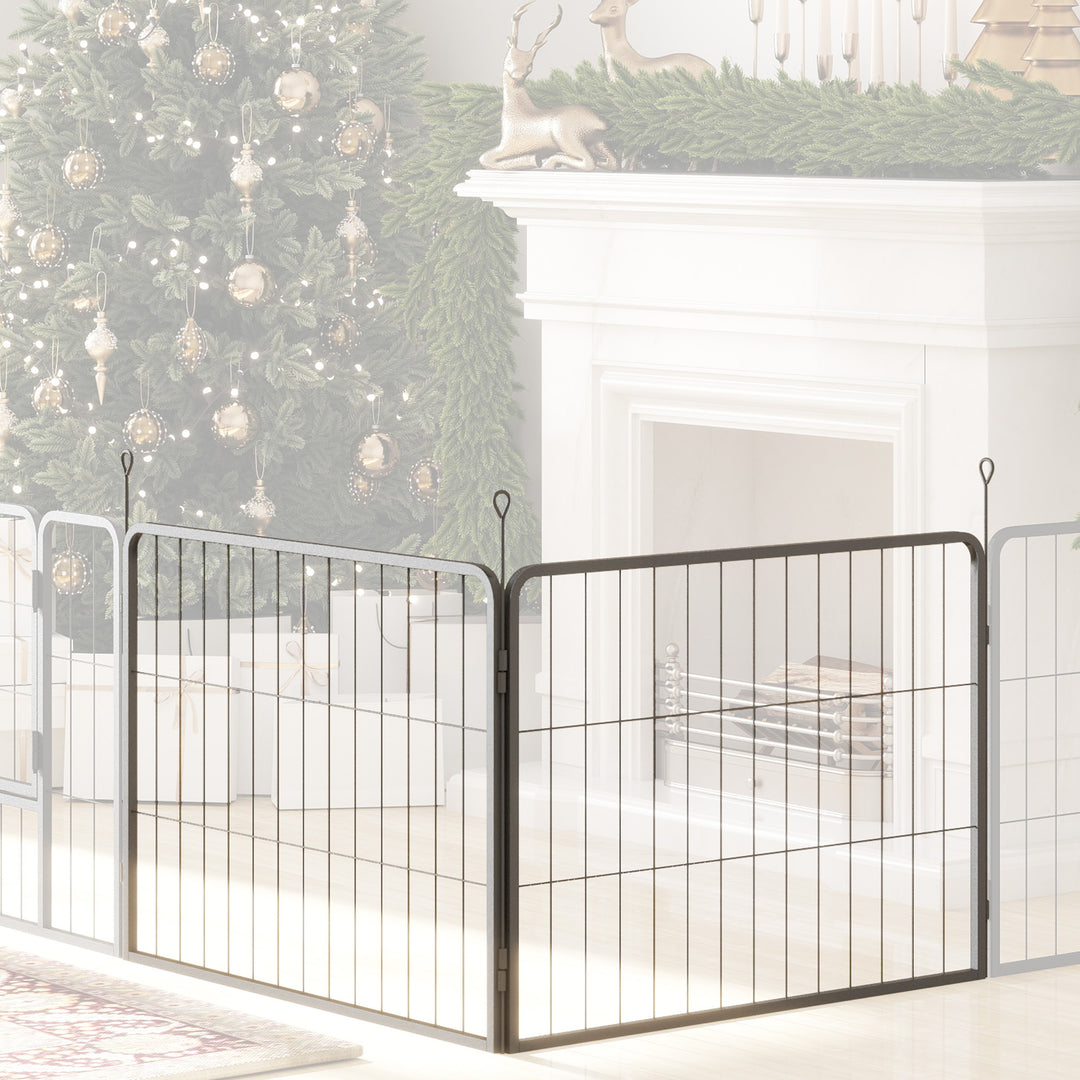 2 Piece Dog Pen Expansion Pack for 60cm High Pet Playpen with 3 Stakes, for Small Dogs