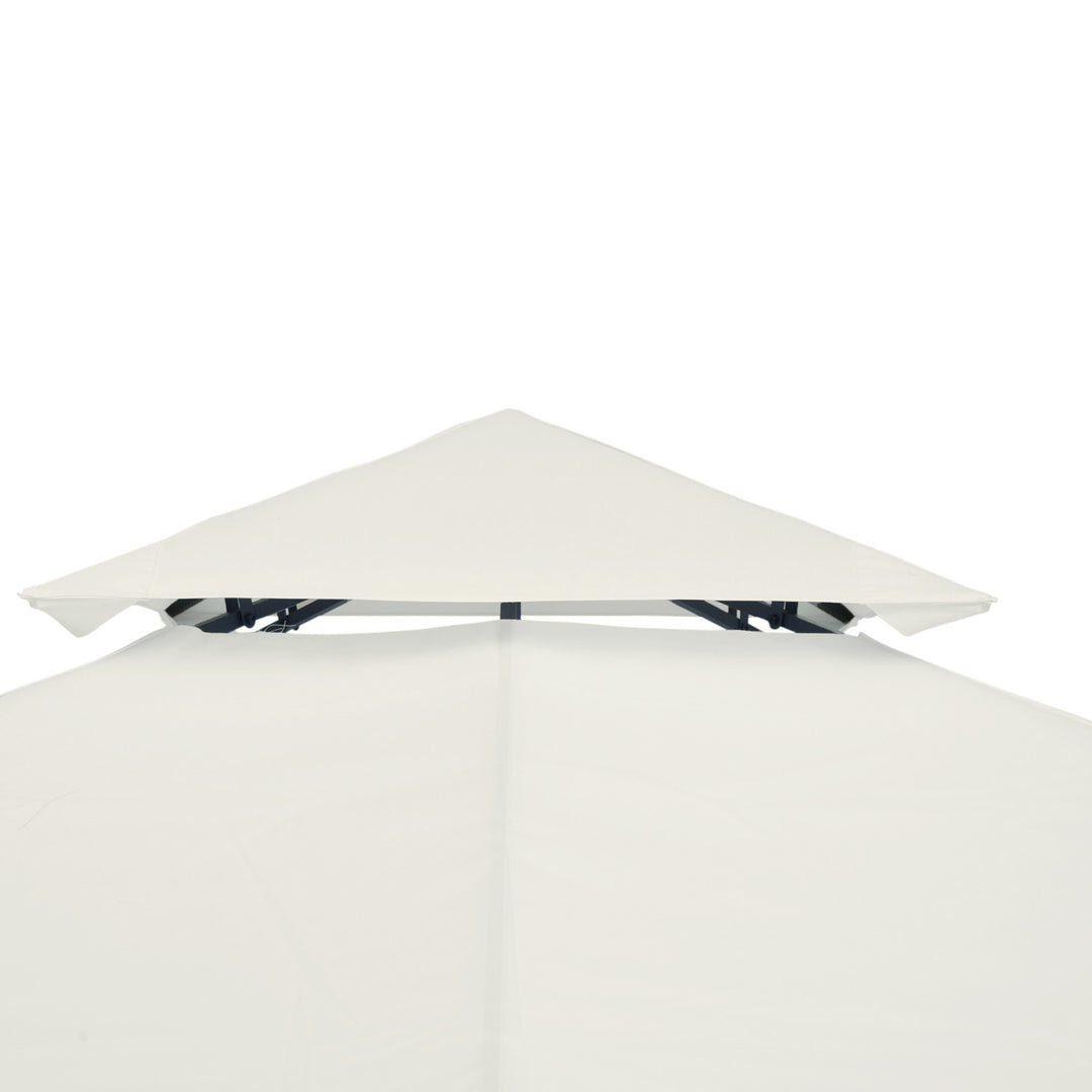 Gazebo Replacement Canopy 3x3 m-Cream White