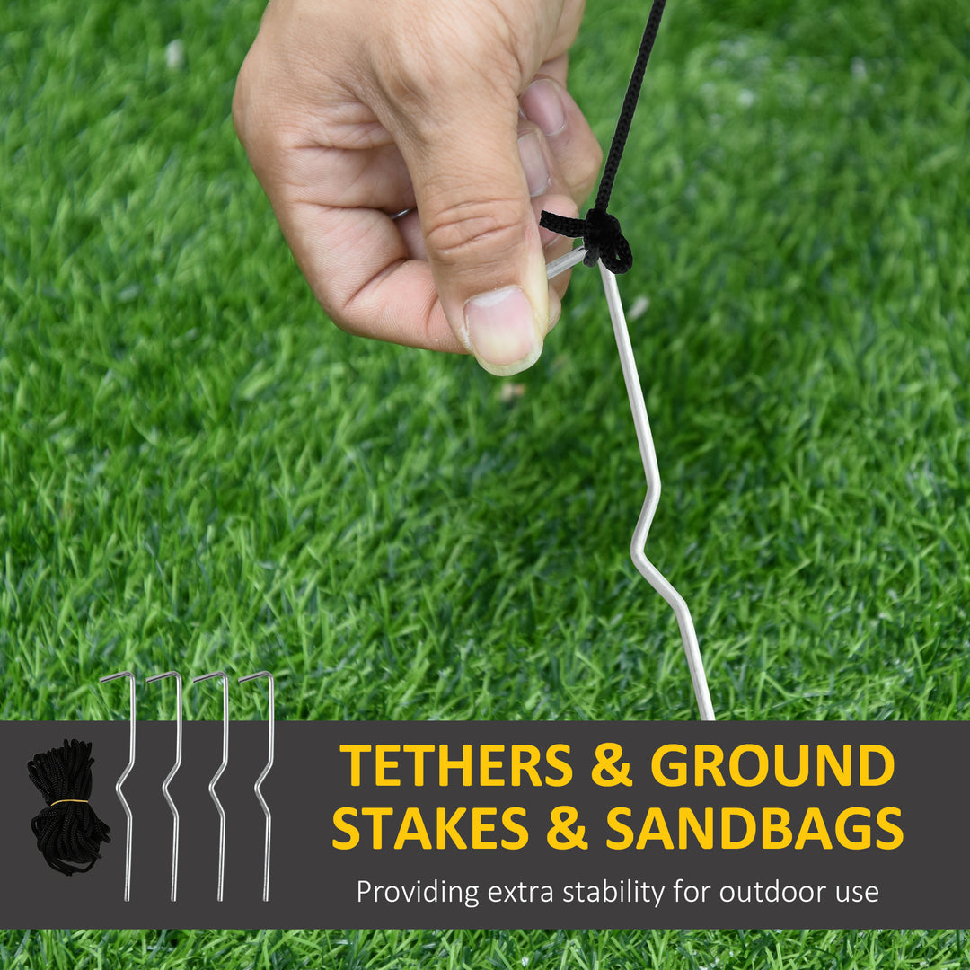 MCL 6FT 1.8m LED Halloween Inflatable Decoration Floating Ghost & Pumpkin Party Outdoors Yard Lawn