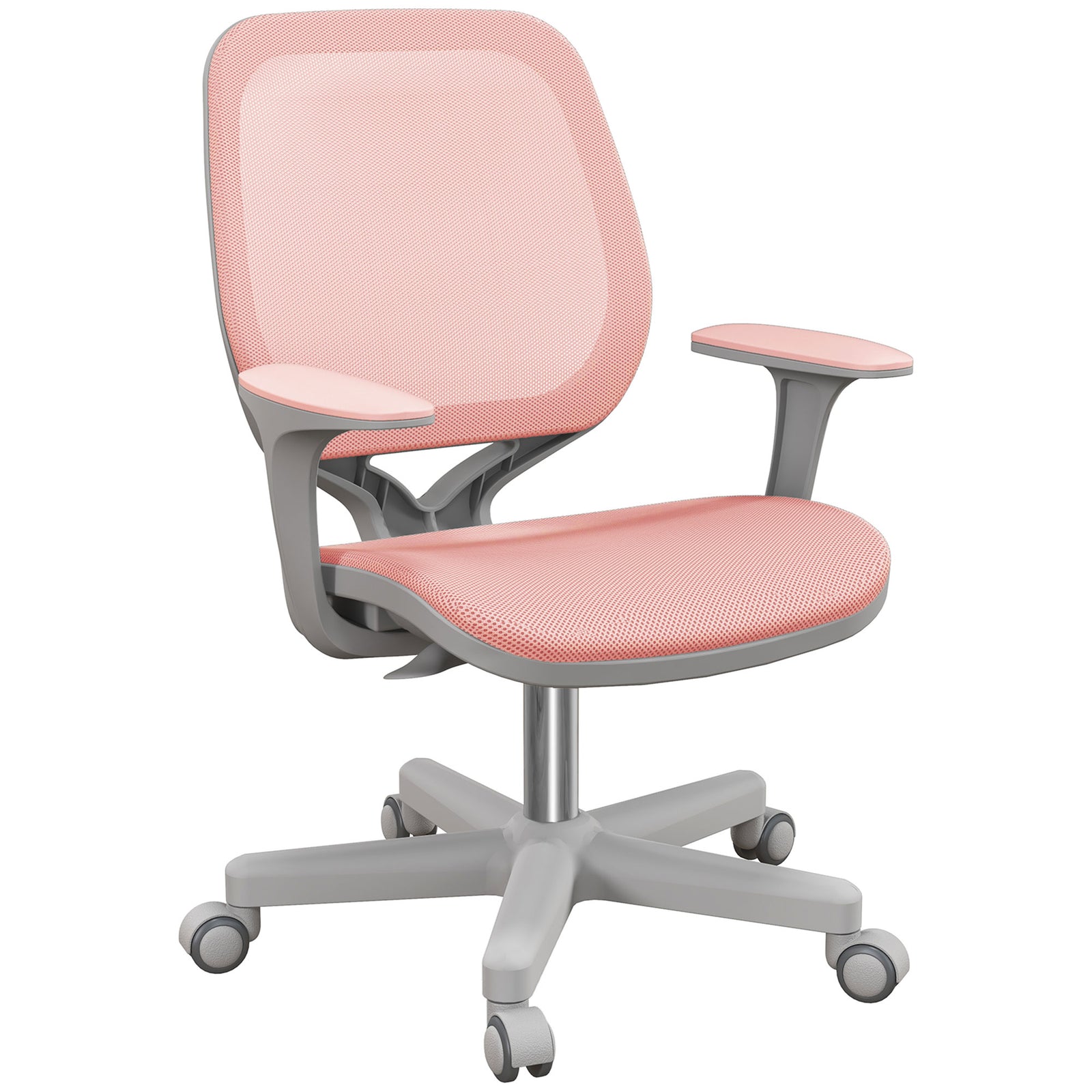 44-56cm Mesh Back Office Chair - Pink