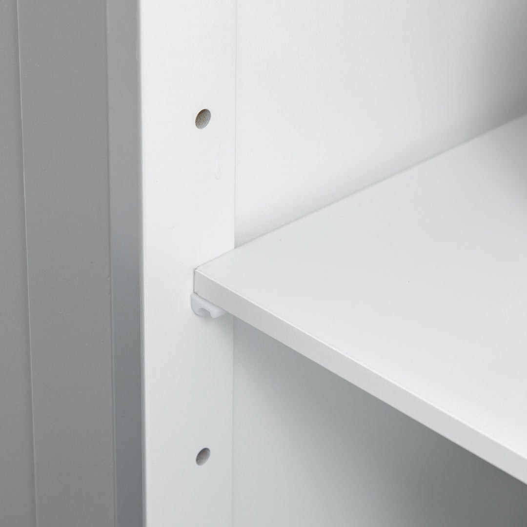 Tall Bathroom Cabinet Free Standing Slimline Cupboard Tallboy Unit Storage Organiser for Bathroom, Living Room, Kitchen