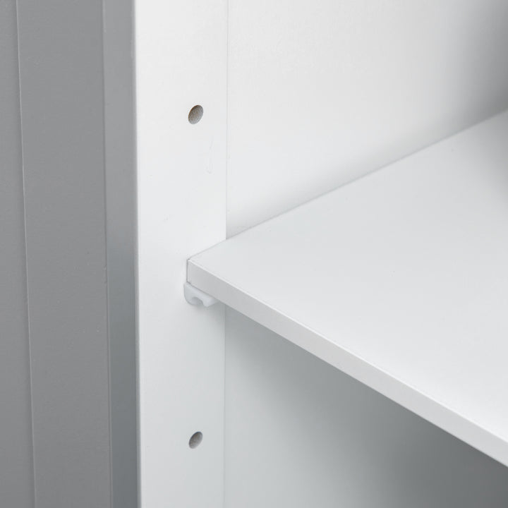 Tall Bathroom Cabinet Free Standing Slimline Cupboard Tallboy Unit Storage Organiser for Bathroom, Living Room, Kitchen