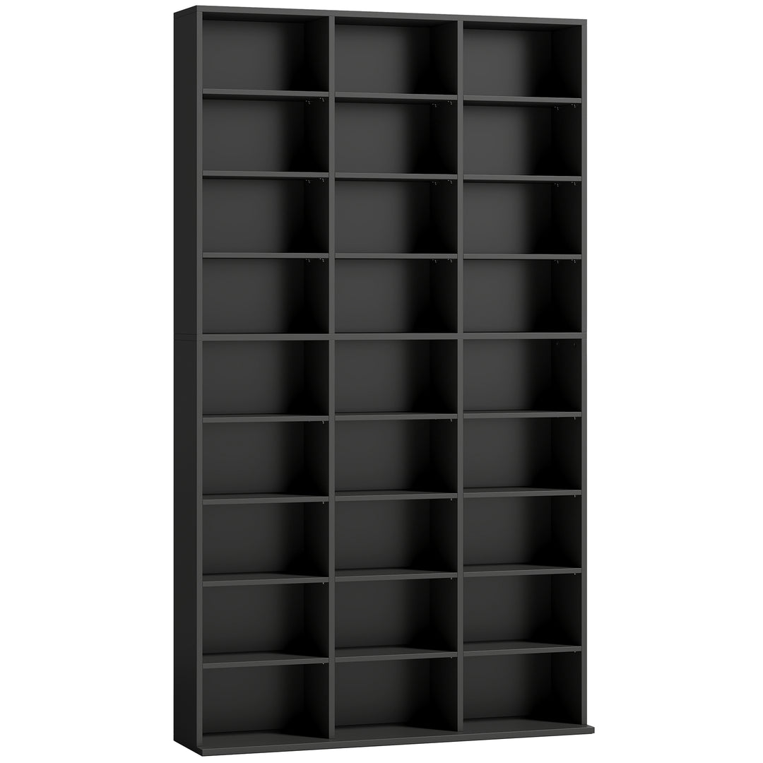 835 CD/500 DVD Storage Unit, Blu-ray Media Storage Shelf with 27 Compa
