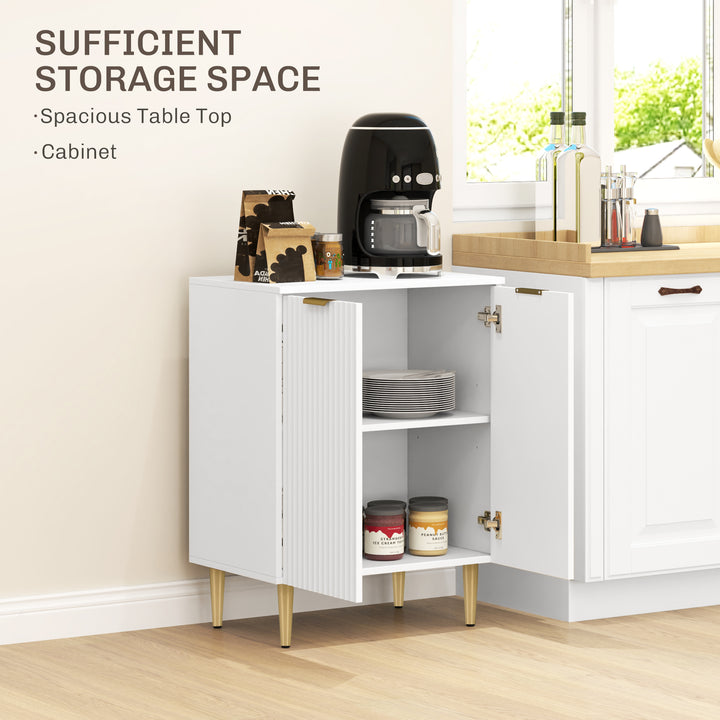 Sideboard Buffet Cabinet, Modern Kitchen Storage Cabinet with Adjustab