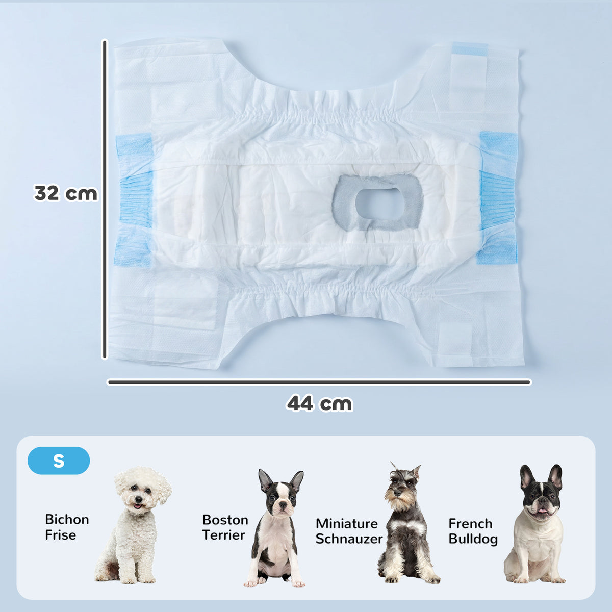 Disposable Dog Diapers Female for S Dogs Incontinence or Excitable Uri