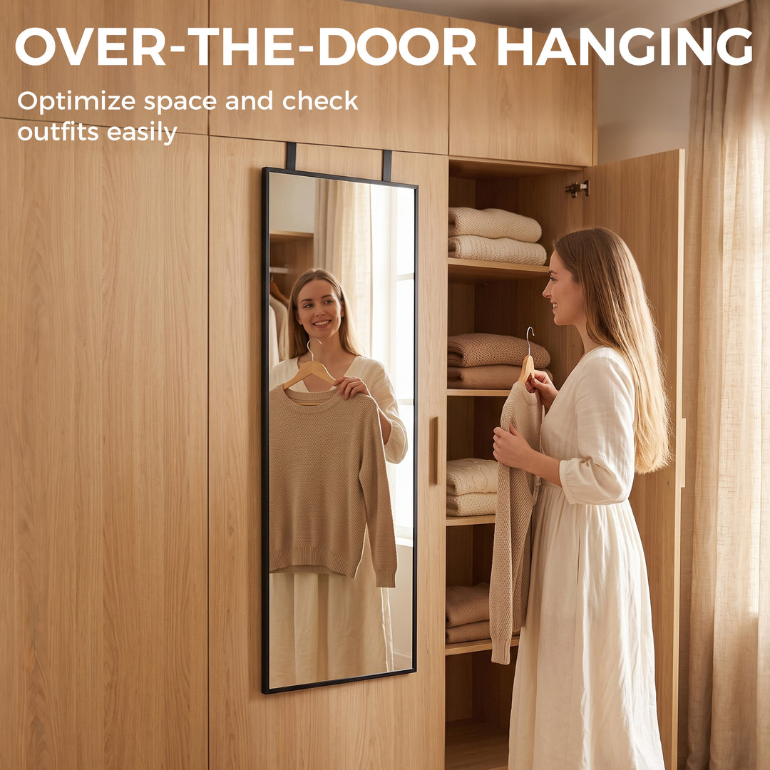 40 x 110 cm Full Length Wall Mirror, Rectangular Mirror with - view 4