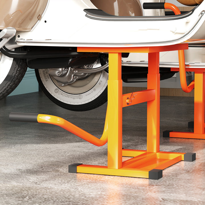 Steel Motorbike Jack Lift, 27.5 / 39.5 H cm - Orange