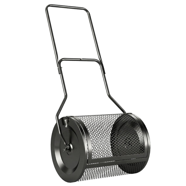 Compost Spreader, 20" Peat Moss Spreader with Detachable U-Shaped Hand