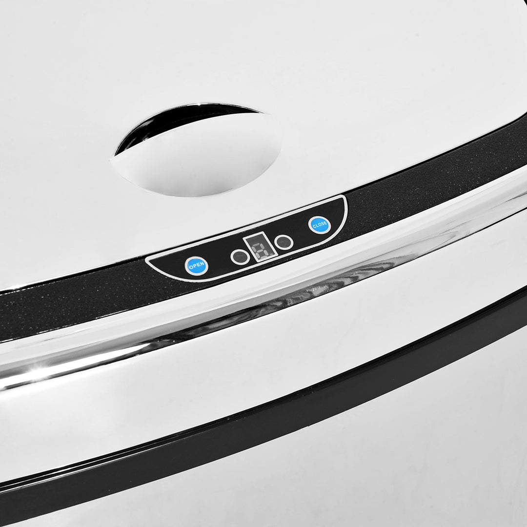 MCL 68L Sensor Dustbin Stainless Steel Automatic Kitchen Waste Bin Silver