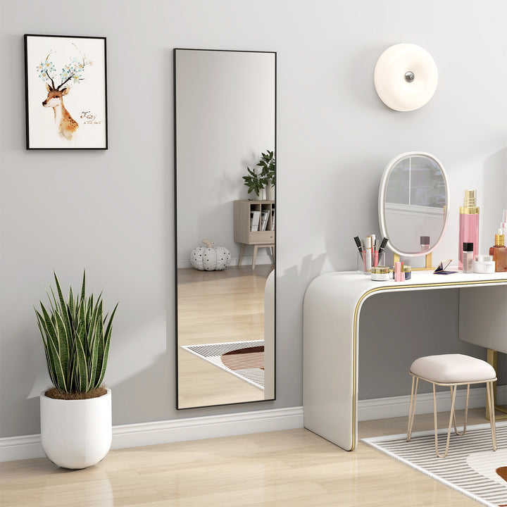 Full Length Mirror, Aluminium Alloy Framed Full Body Mirror with Tempe