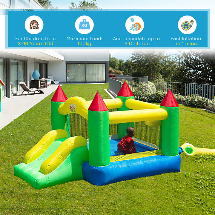 HOMCOM Inflatable Kids Bounce Jumper w/ Blower