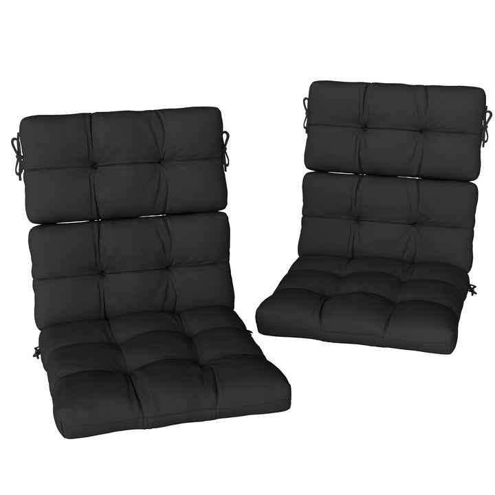 2-Piece Seat Cushion Replacement with Backrest, Garden Patio Chair Cus