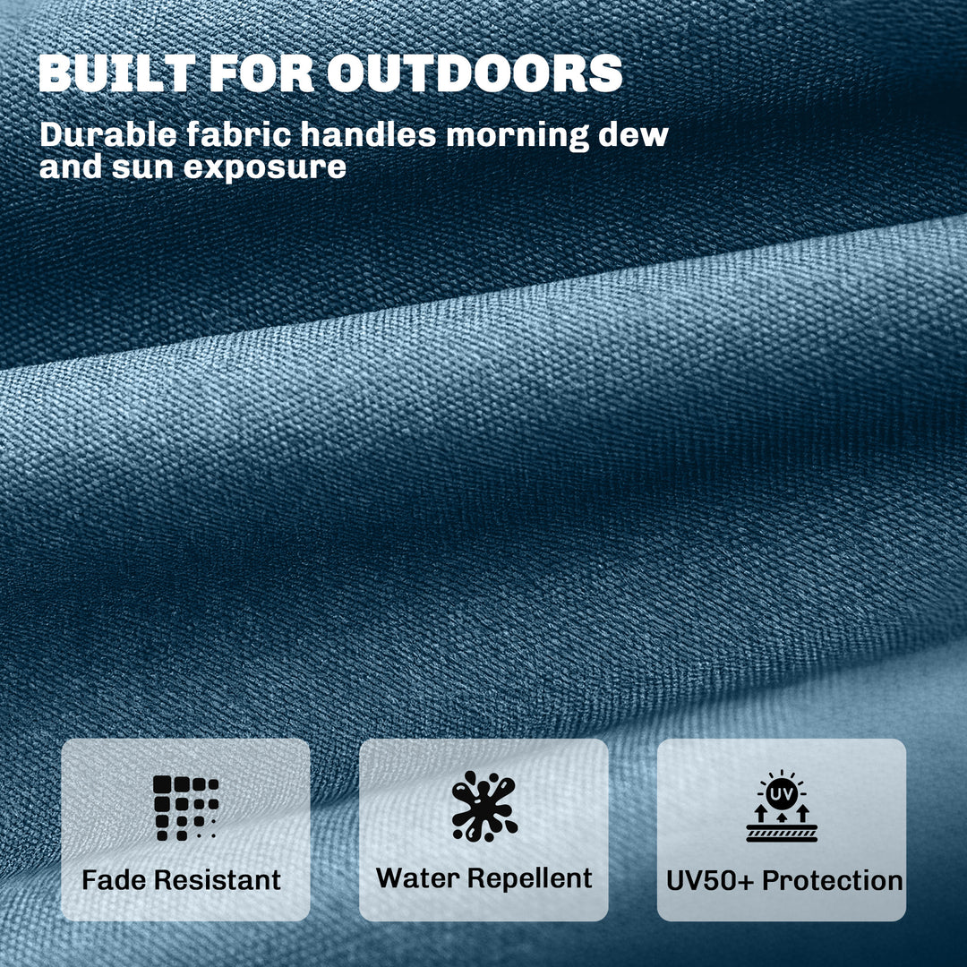 Sun Lounger Cushion, Memory Foam Patio Chair Cushion with Ties, Outdoo