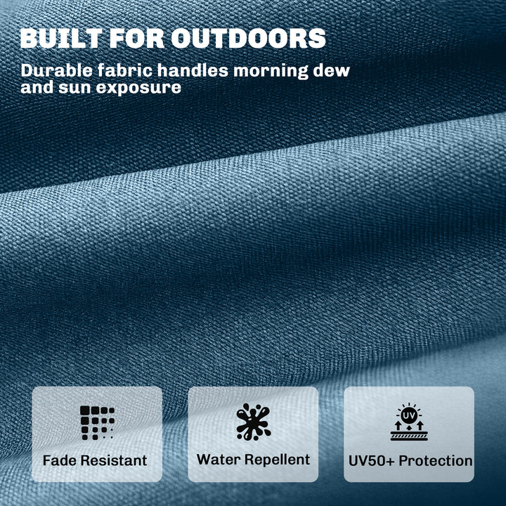 Sun Lounger Cushion, Memory Foam Patio Chair Cushion with Ties, Outdoo