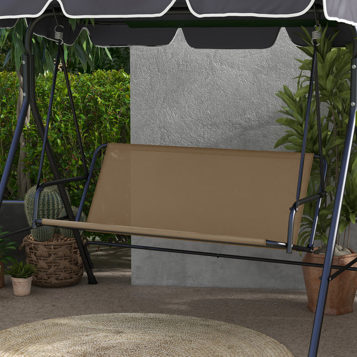 Outsunny Swing Seat Cover Replacement, for 2 and 3 Seater Bench, 115cm x 48cm x 48cm, Beige