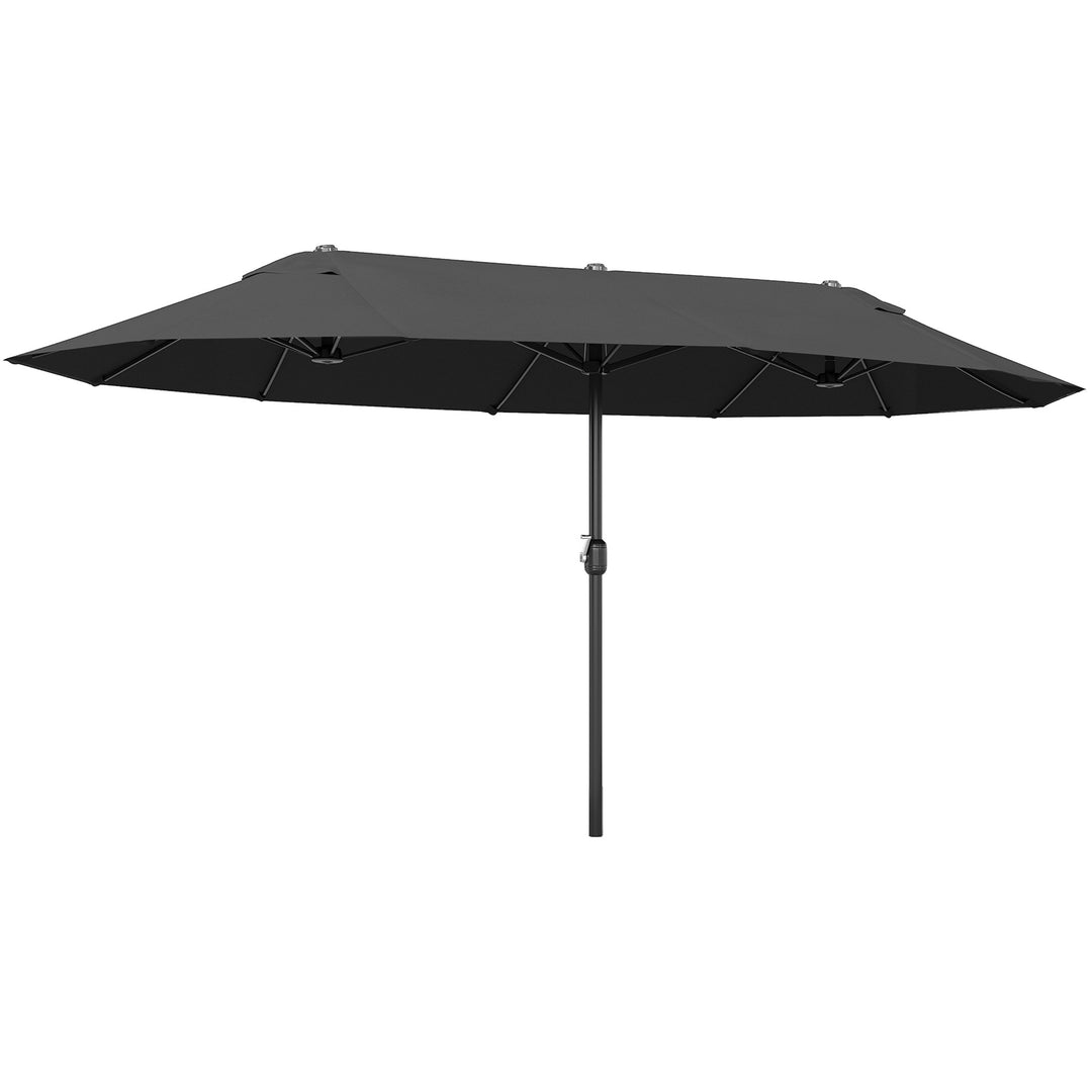 MCL 4.6m Double Garden Parasol - Black