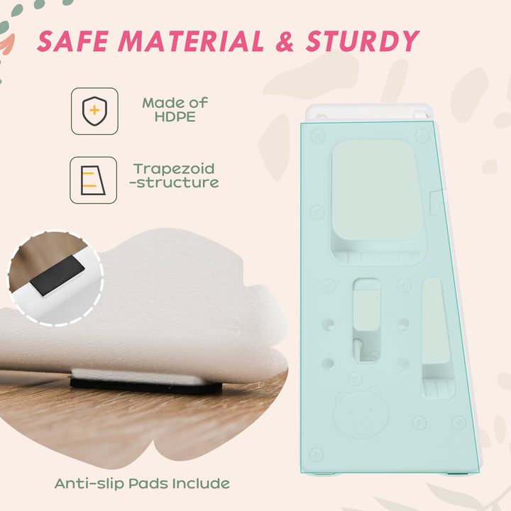 MCL Kids Step Stool, Adjustable Standing Platform, Toddler Kitchen Stool, White