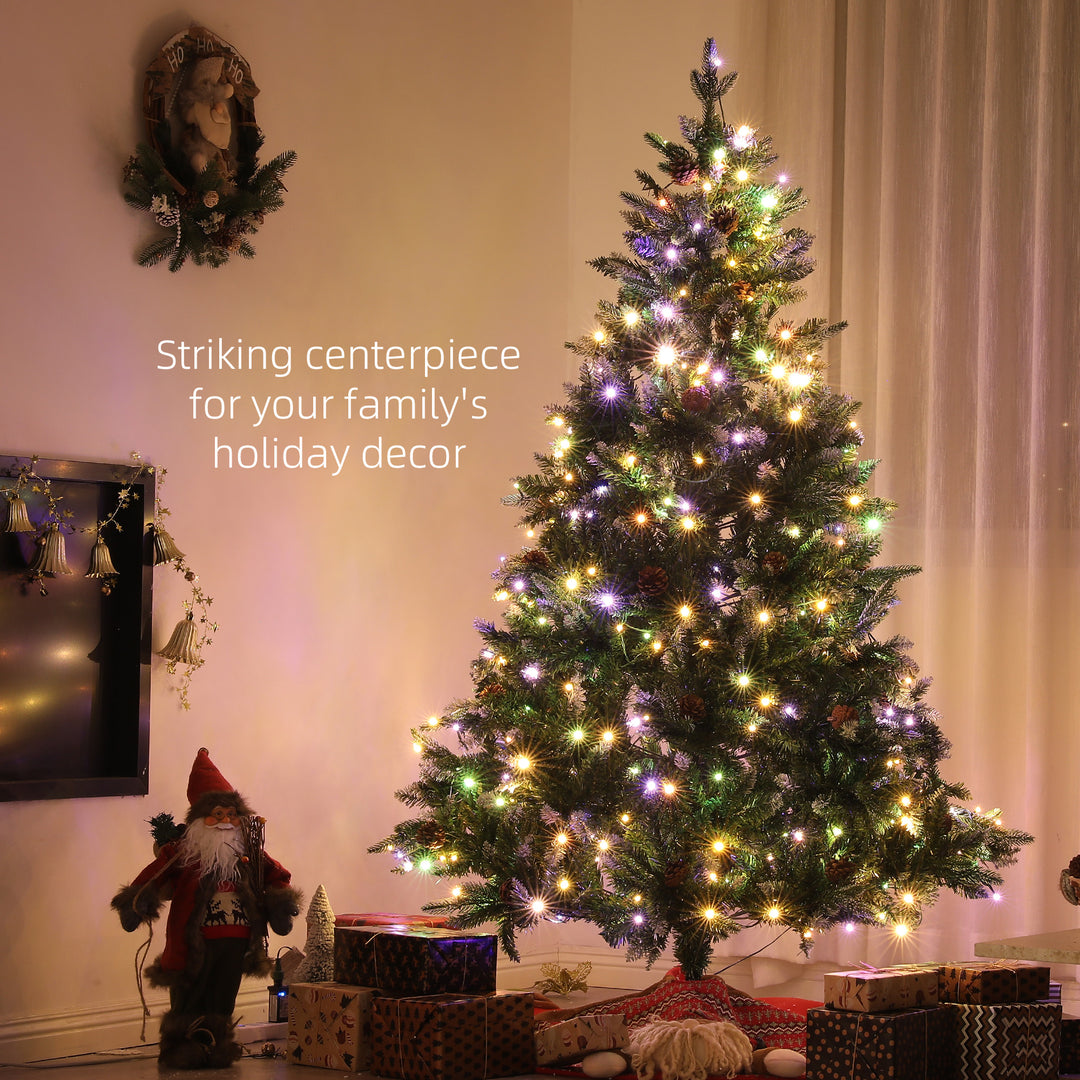 6ft LED Pre-Lit Artificial Christmas Tree, with Base