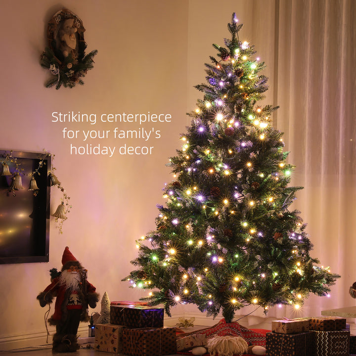 6ft LED Pre-Lit Artificial Christmas Tree, with Base