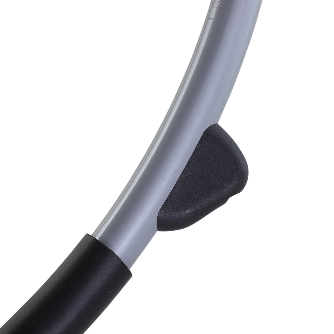 MCL Outdoor Orbital Lounger Zero Gravity Patio Chaise Sun Lounger Foldable Rocking Chair with Pillow, Grey